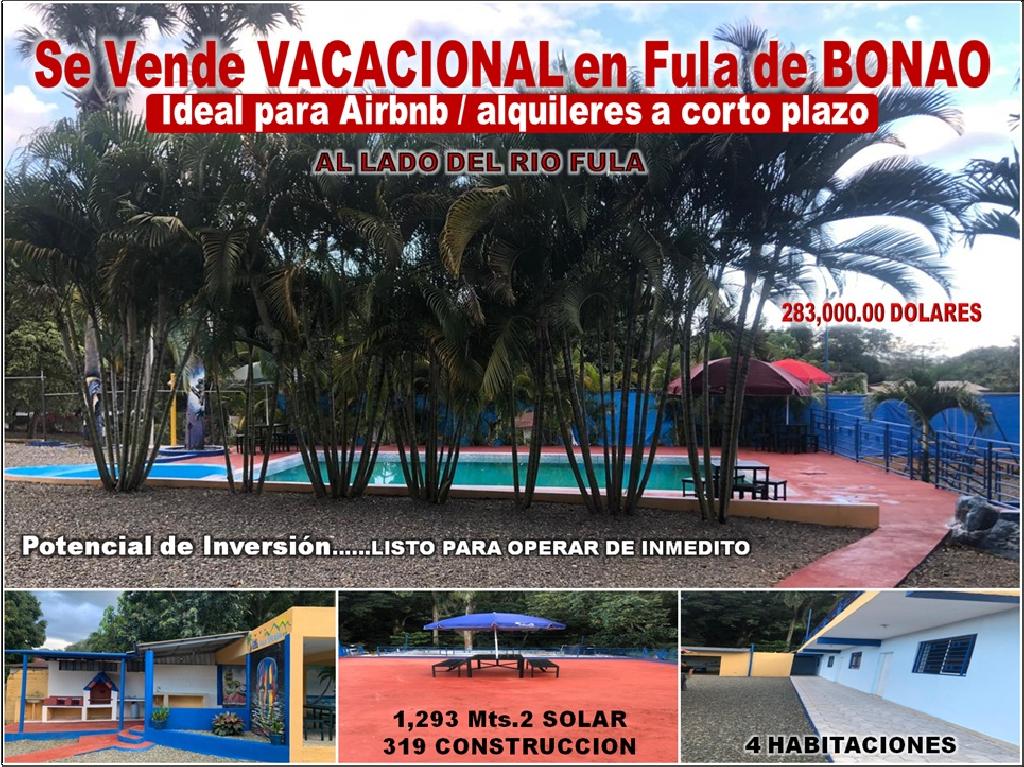 Se Vende VACACIONAL con mas Alta Rentabilidad en FULA de   BONAO AL LA Foto 7309214-1.jpg