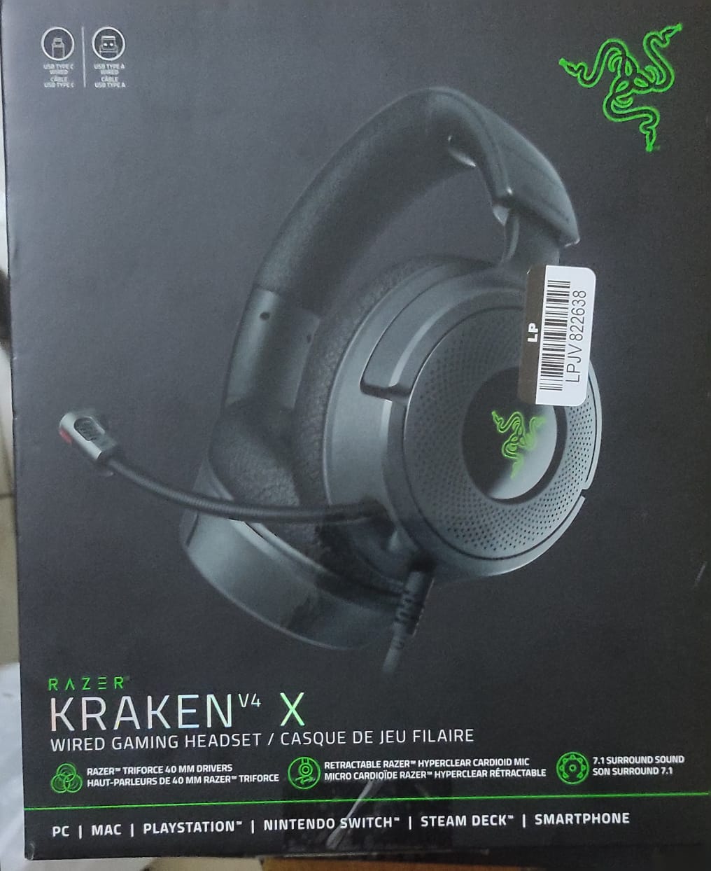 Headset Razer Kraken V4 X – SONIDO PRO  AISLAMIENTO REAL ALTA CALIDAD! Foto 7309611-3.jpg