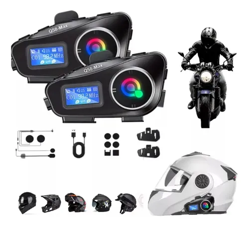  audifono y microfono intercomunicador para casco de moto fm bluetooth Foto 7309754-2.jpg