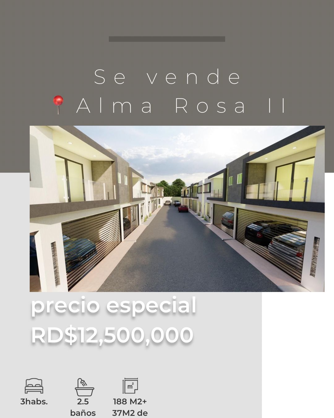 Vendo Villas Bonaire en Alma Rosa II Santo domingo este  Foto 7309906-1.jpg