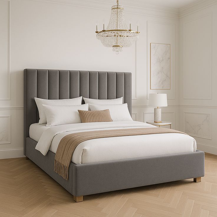 Cama color GRIS tapizada  Colchon. NUEVA Foto 7310093-2.jpg