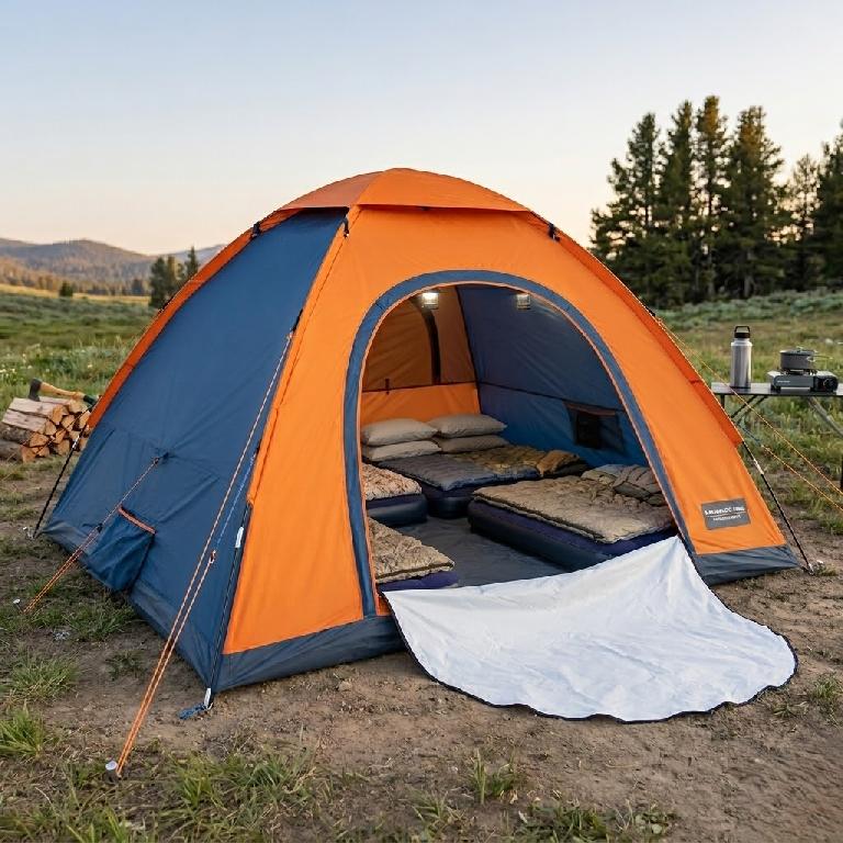 Casa de Campaña para 8 Personas Impermeable Ideal para Camping Playa y Foto 7310119-1.jpg