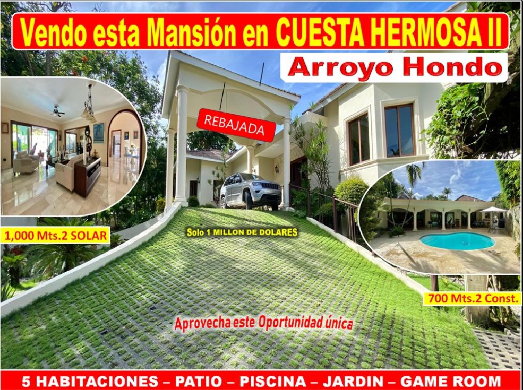 Vendo Imponente Mansión en Cuesta Hermosa II 5 HABS. 1000 Mts.2 Patio  Foto 7310169-1.jpg