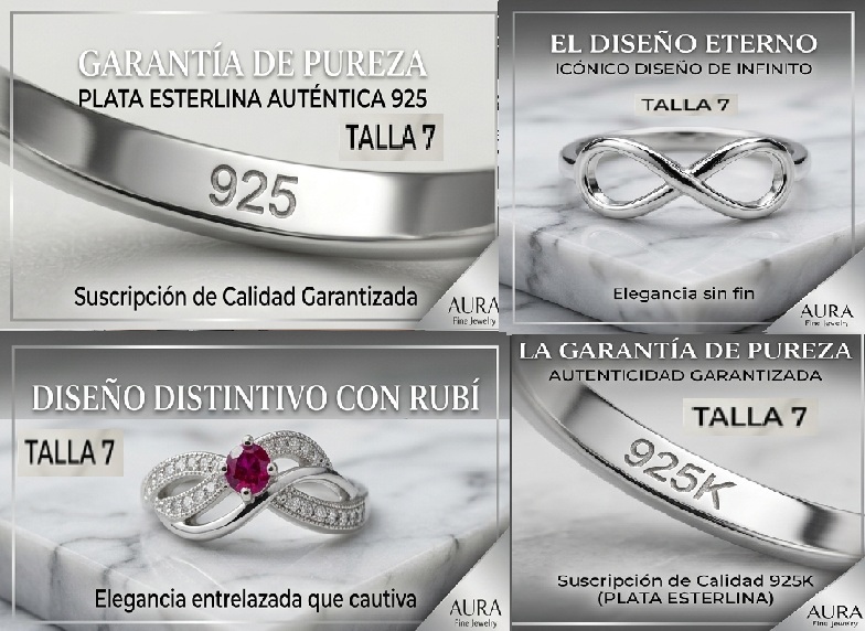 Modelos de anillo en plata 925 de Ley y 925K Foto 7310316-1.jpg