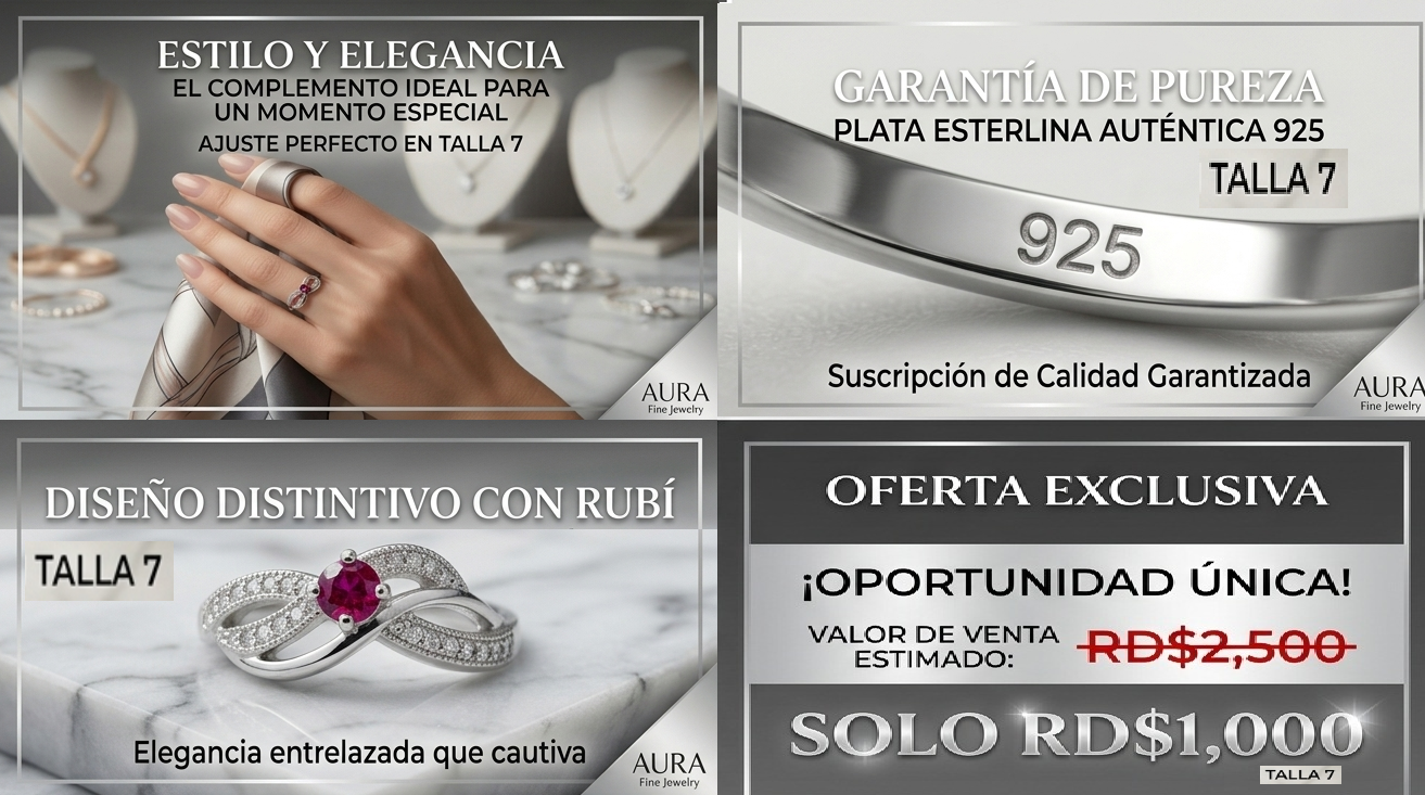Modelos de anillo en plata 925 de Ley y 925K Foto 7310316-3.jpg