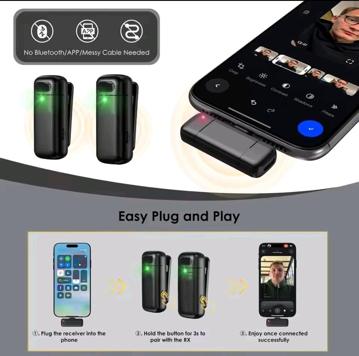Microfono inalámbrico K6 / para celulares Android y iPhone / Foto 7310436-11.jpg