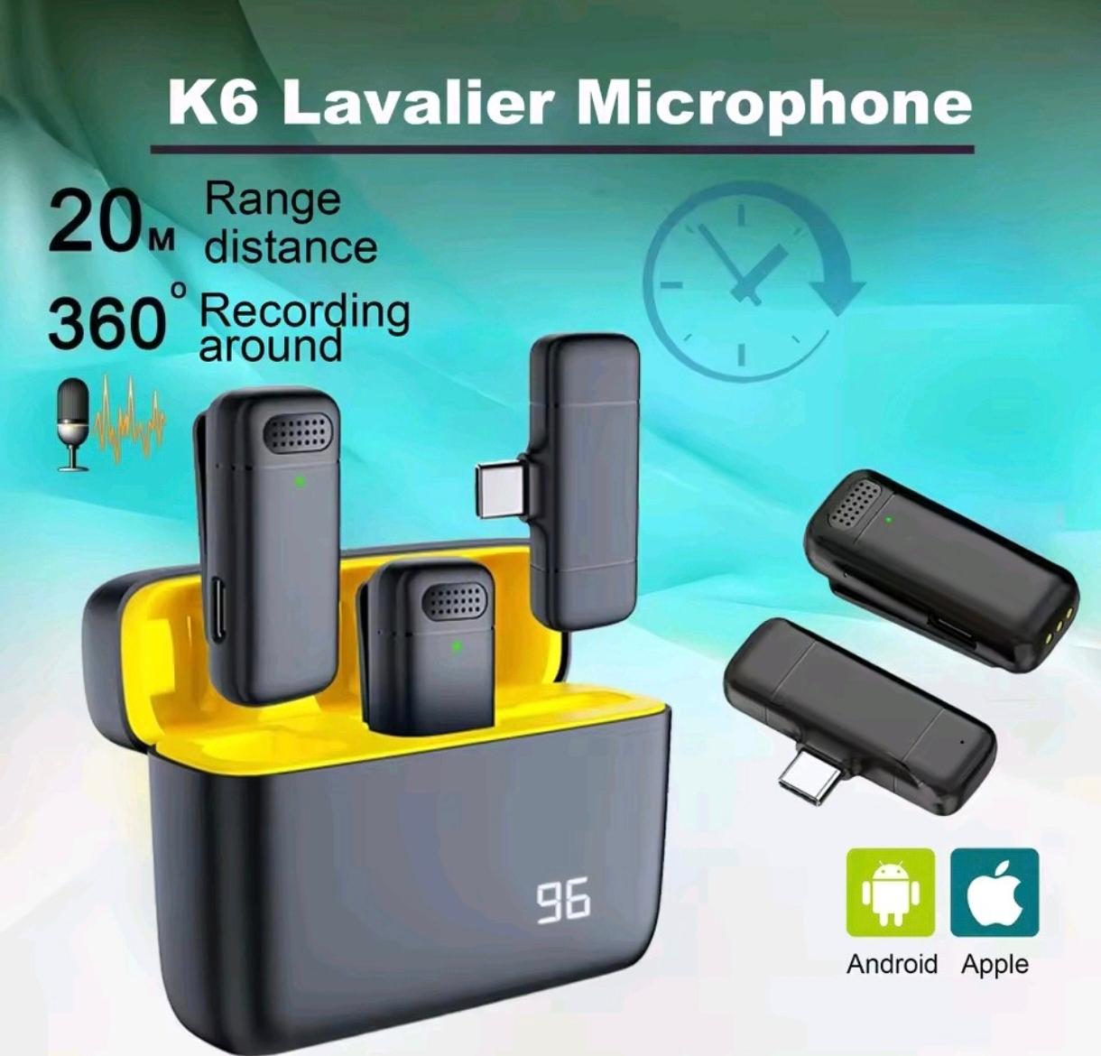 Microfono inalámbrico K6 / para celulares Android y iPhone / Foto 7310436-5.jpg