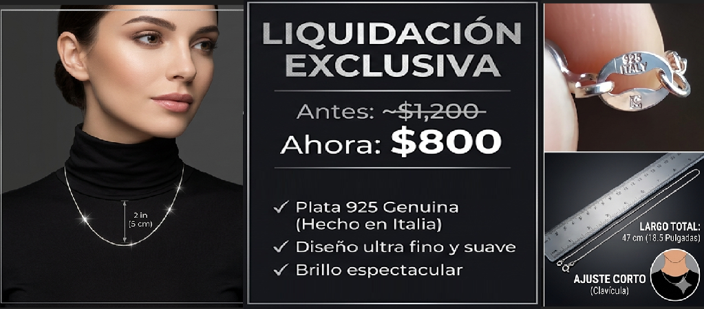 Cadena de Plata Italiana 925 - Oferta por Liquidación Foto 7310448-1.jpg