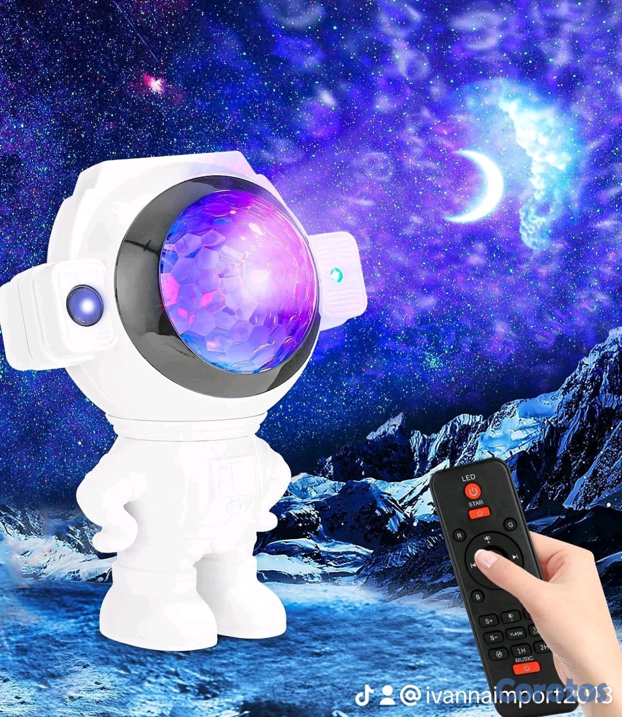 Proyector De Galaxia Astronauta Bocina Bluetooth Foto 7310609-2.jpg