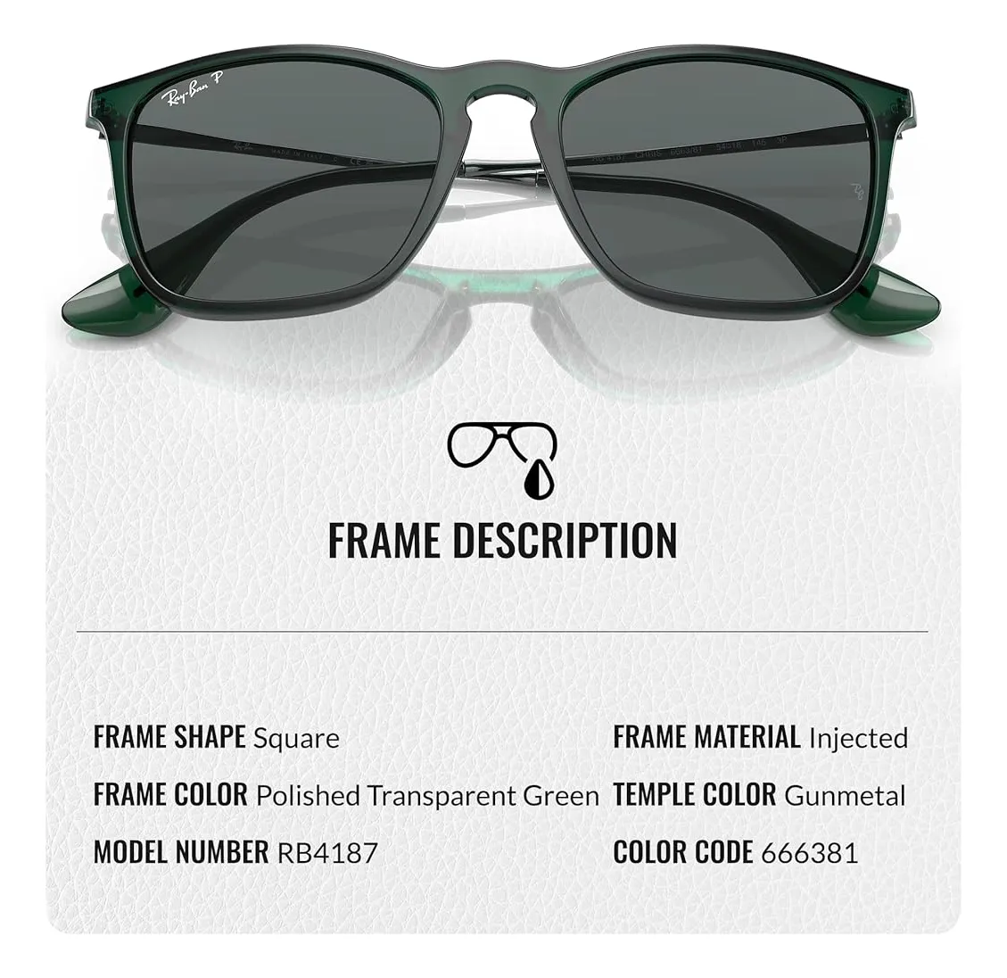 Ray Ban Erika Negro/ Verde  Estuche Tipo Original Foto 7310629-4.jpg