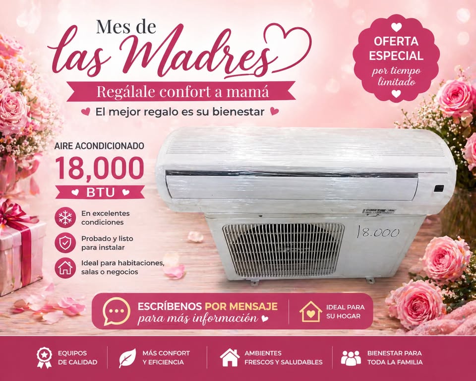 Aire Acondicionado 18000 BTU ️ Regálale Confort a Mamá ???? Foto 7310638-1.jpg