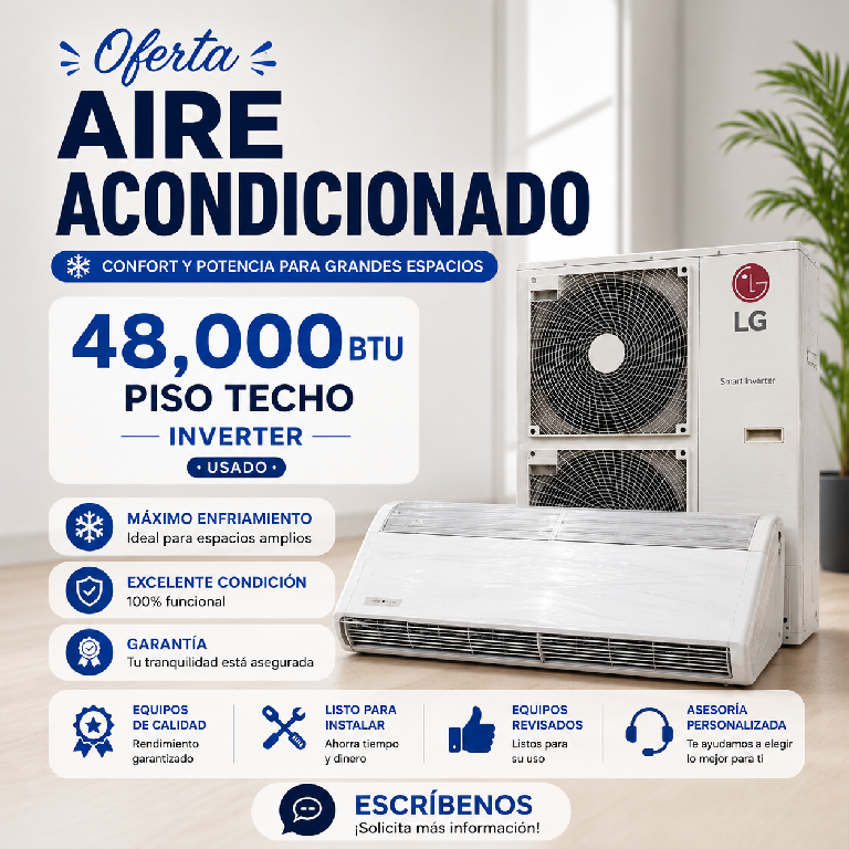 ???? AIRE ACONDICIONADO 48000 BTU PISO TECHO INVERTER LG ???? Foto 7311069-1.jpg