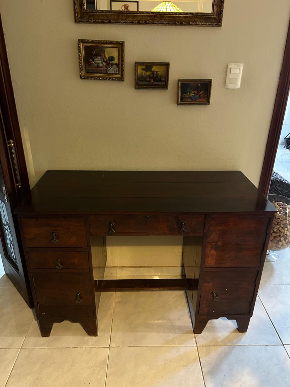 CREDENZA / ESCRITORIO VINTAGE EN MADERA MACIZA Foto 7311099-3.jpg