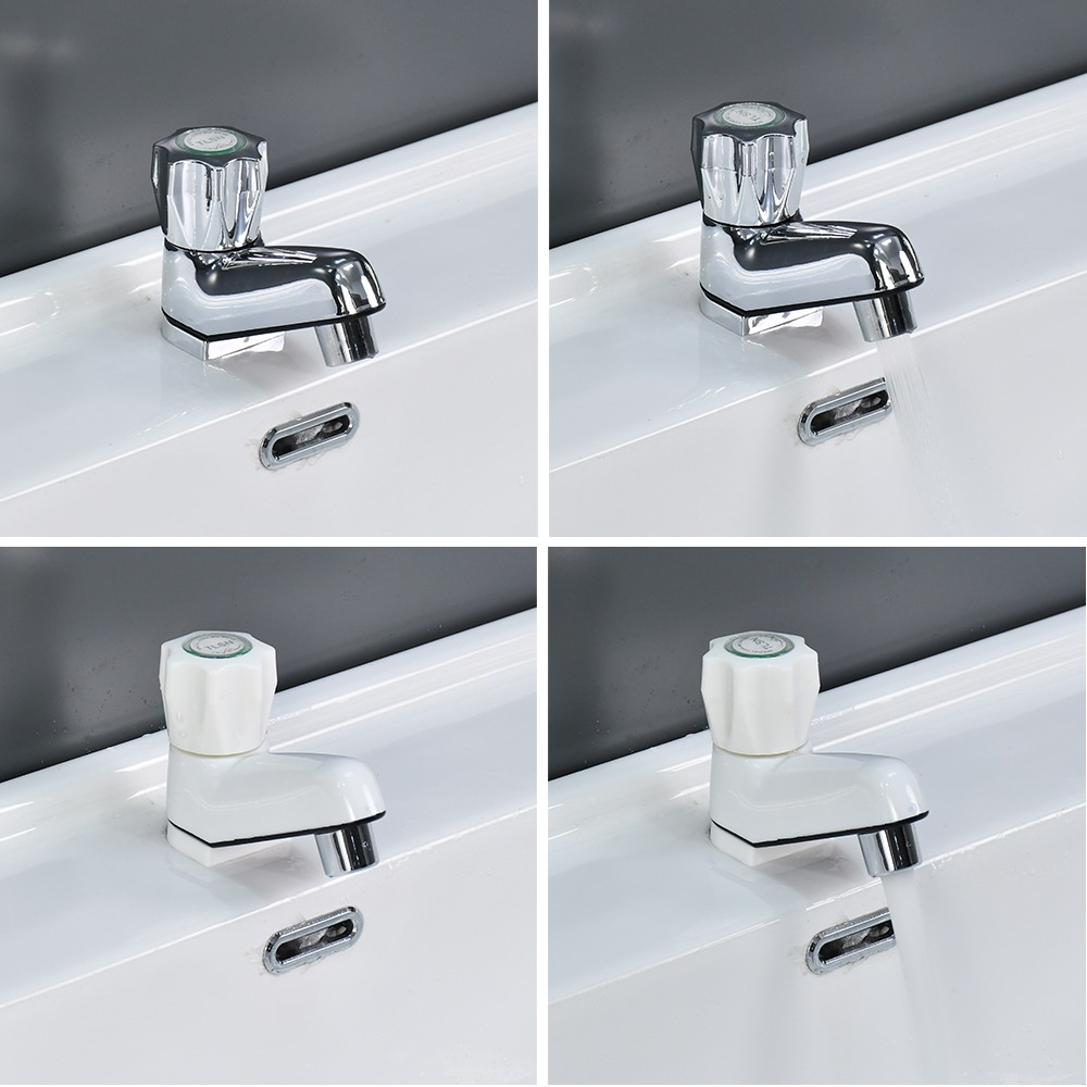 Grifo de baño de plástico ABS para agua fría grifo cromado - Blanca pa Foto 7311111-5.jpg