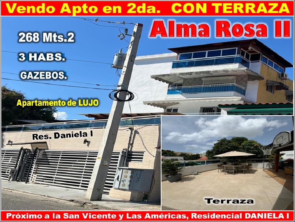 SUPER Apto de Lujo 2do. Nivel CON TERRAZA y GAZEBOS Alma Rosa II Santo Foto 7311151-1.jpg