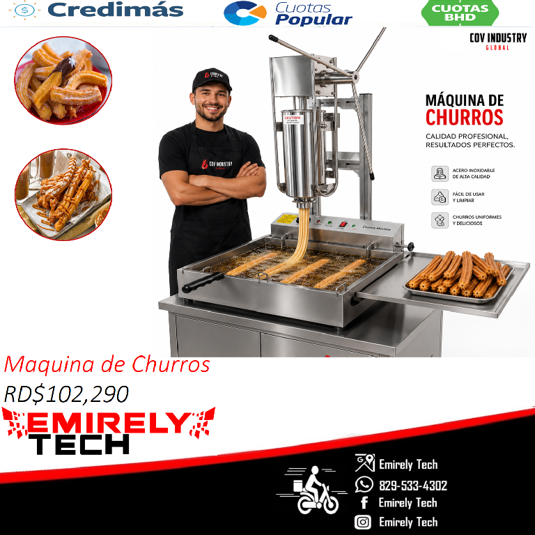 Maquina de churros dispensadora freidora de churros Foto 7311164-1.jpg