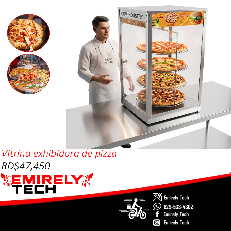 Vitrina exhibidora para pizza vitrina giratoria caliente para alimento Foto 7311212-1.jpg