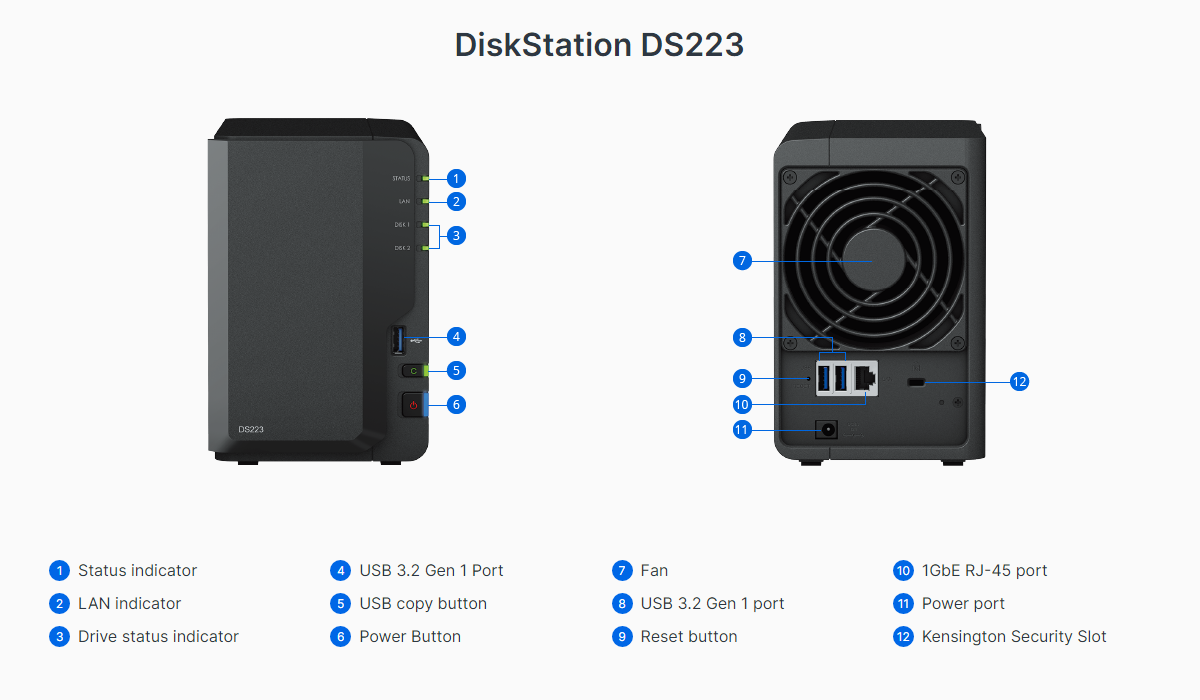 Servidor NAS SYNOLOGY DS223 / 2 Bahías en La Vega Foto 7311315-4.jpg