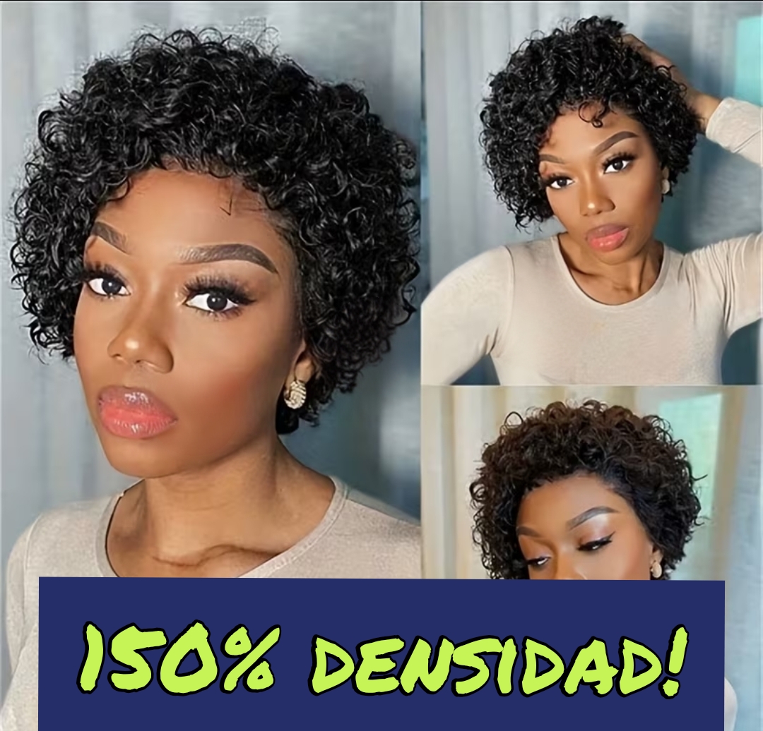 Totalmente nuevo peluca Pixie 100 humano 150 densidad Foto 7311477-2.jpg