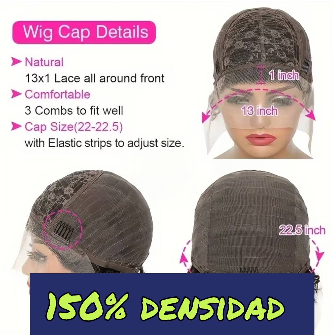 Totalmente nuevo peluca Pixie 100 humano 150 densidad Foto 7311477-3.jpg