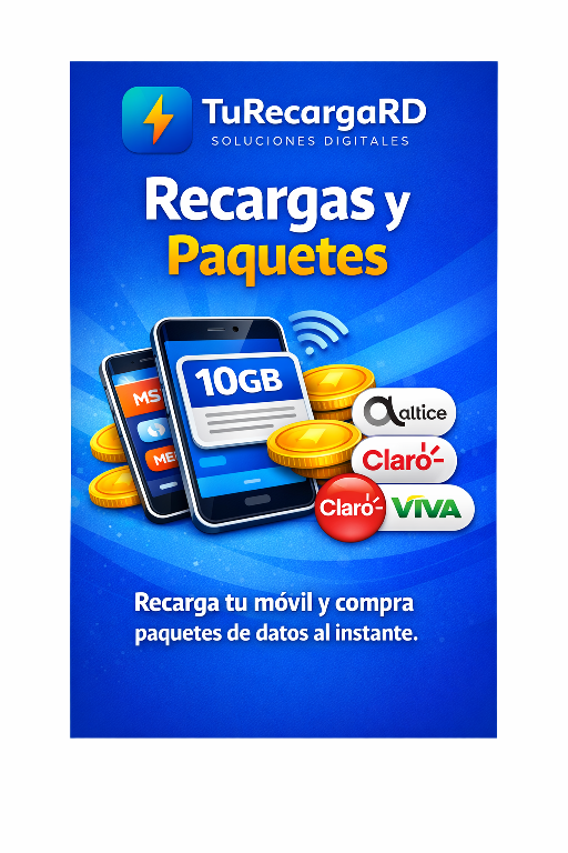 Comienza ya tu negocio de ventas de recargas con TuRecargaRD Foto 7311757-7.jpg