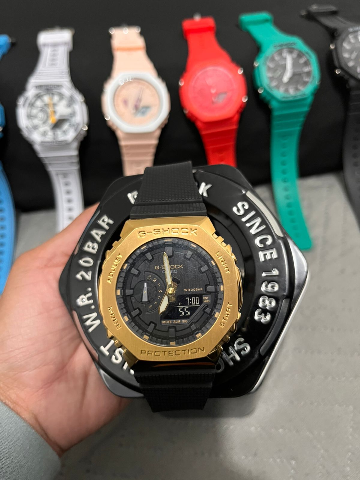 Reloj Deportivo Estilo G-Shock GA2100 Negro/Dorado – Resistente y Eleg Foto 7311906-5.jpg