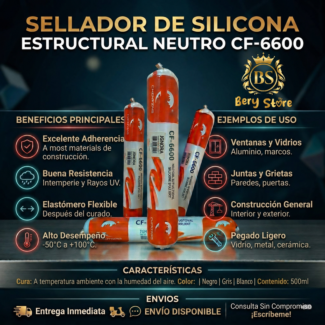 SILICON  SELLADOR DE SILICON NEUTRO  Foto 7312000-4.jpg