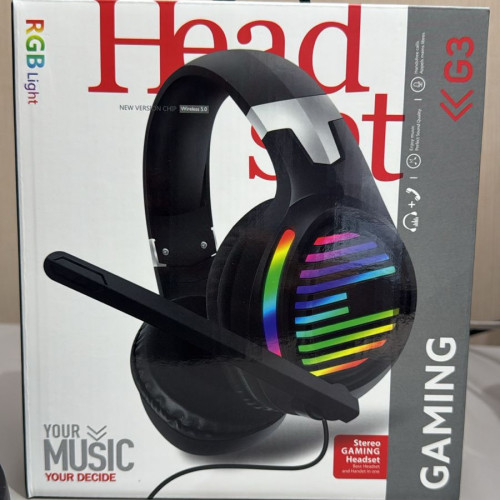 Audífonos Gaming G3 Bluetooth – Sonido potente y luces RGB Foto 7312152-1.jpg