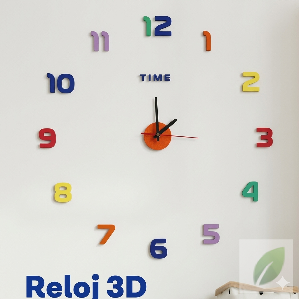 Reloj de Pared 3D Decorativo Moderno Foto 7312195-1.jpg