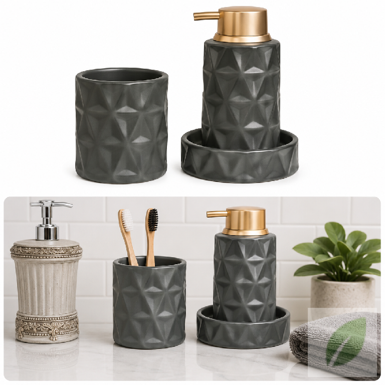 Set de Baño Moderno Negro 3 Piezas CF-LTC01 Foto 7312294-1.jpg