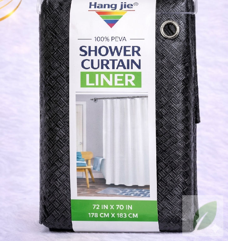 Cortina de Baño PEVA Unicolor 72x70 Pulgadas Impermeable Foto 7312297-1.jpg