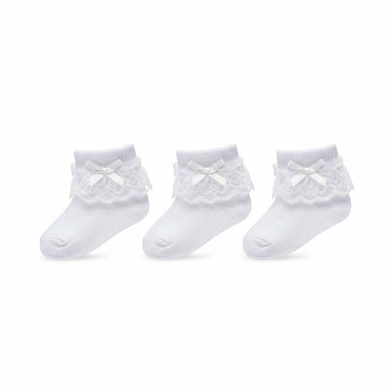 Calcetines para Bebé con Encaje 3 pairs Bl Bla Blan Blanc Blanco Foto 7312328-2.jpg