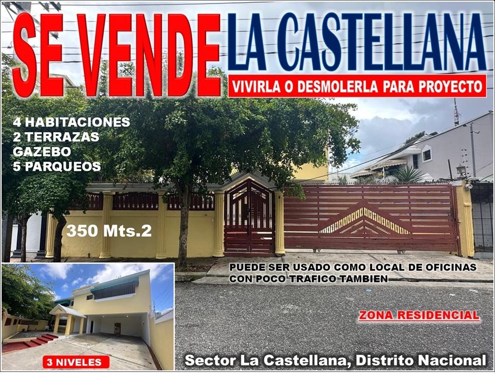 Vendo Casa de 3 niveles en La Castellana 4 HABS. 350 Mts.2 de OPORTUNI Foto 7312627-1.jpg