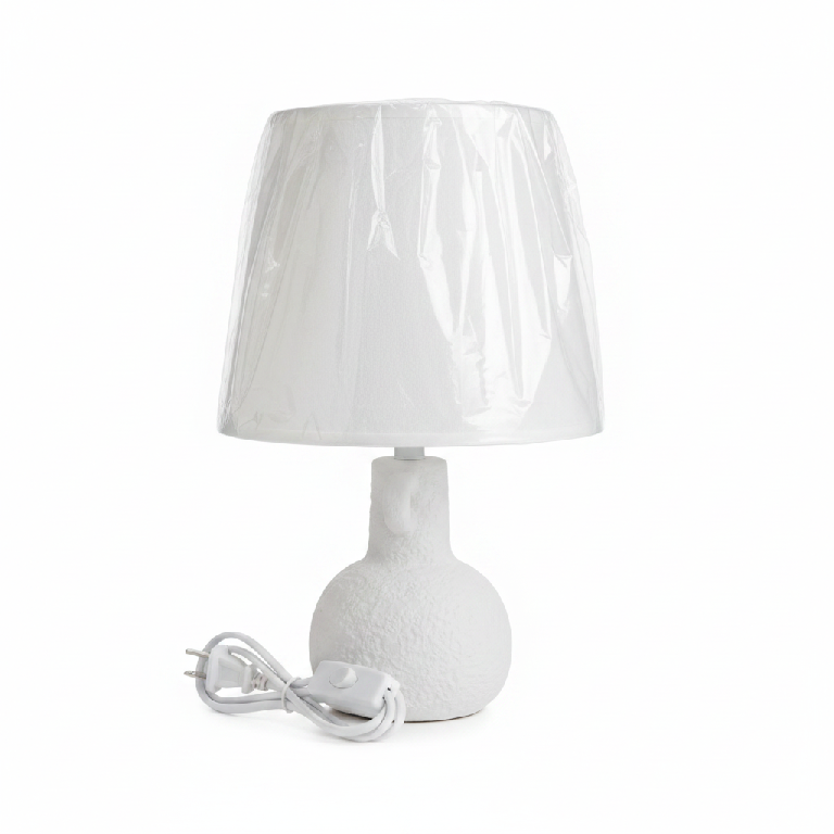 Lámpara de mesa de cerámica 1 15 15c 15cm Blanc G Gri Gris Foto 7312680-1.jpg