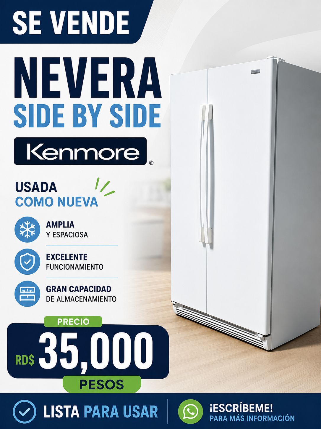 Vendo NEVERA DOBLE PUERTA Foto 7312738-1.jpg