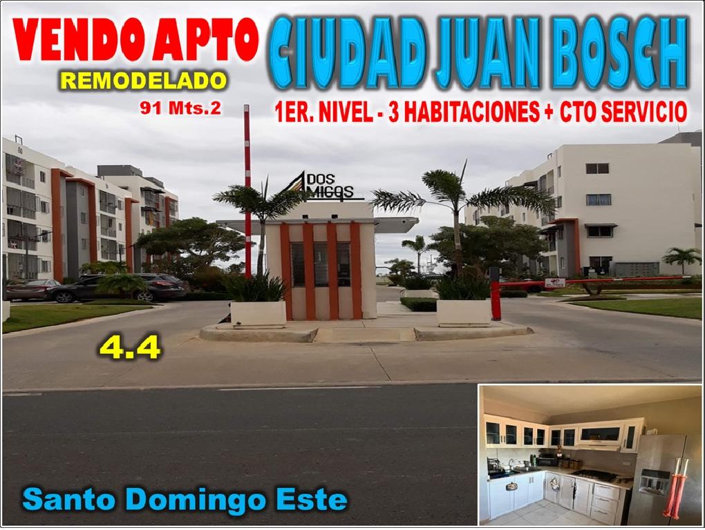 Vendo Apto 1er. NIVEL en CIUDAD JUAN BOSCH RES. DOS AMIGOS 3 HABS. 91  Foto 7313203-1.jpg