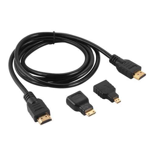 CABLE HDMI 1.5M 3 EN 1 CON ADAPTADORES‎ Foto 7313228-2.jpg