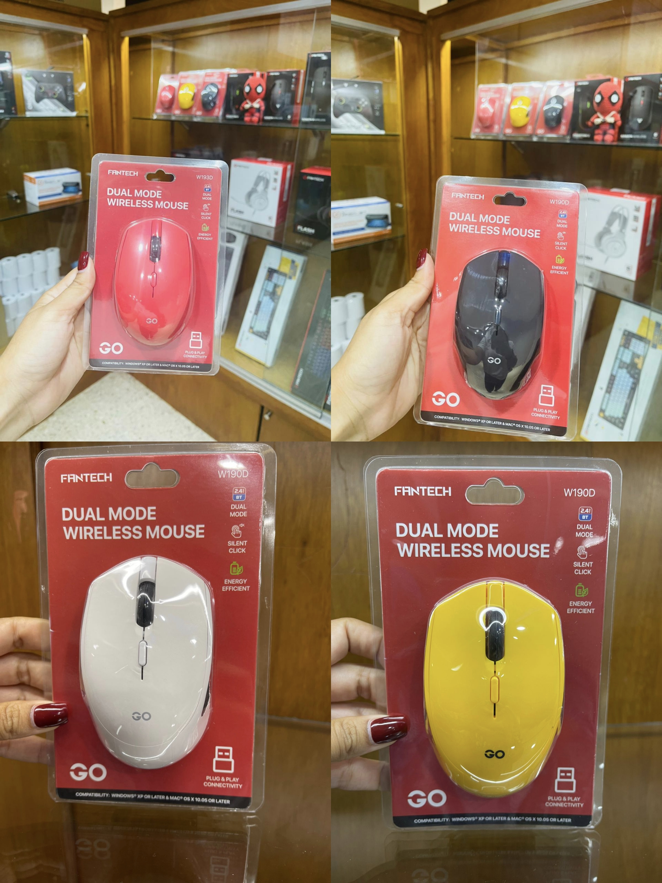 Mouse Inalámbrico FANTECH GO W190D – Dual Mode Mouse práctico Foto 7313278-4.jpg