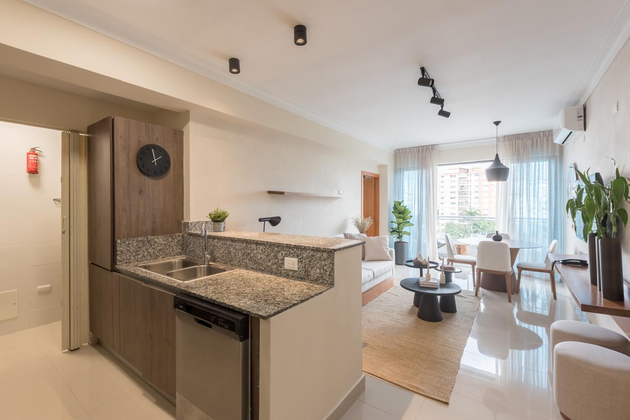 Apartamento en alquiler amueblado de 1 habitación en el Ensanche Naco  Foto 7313319-5.jpg