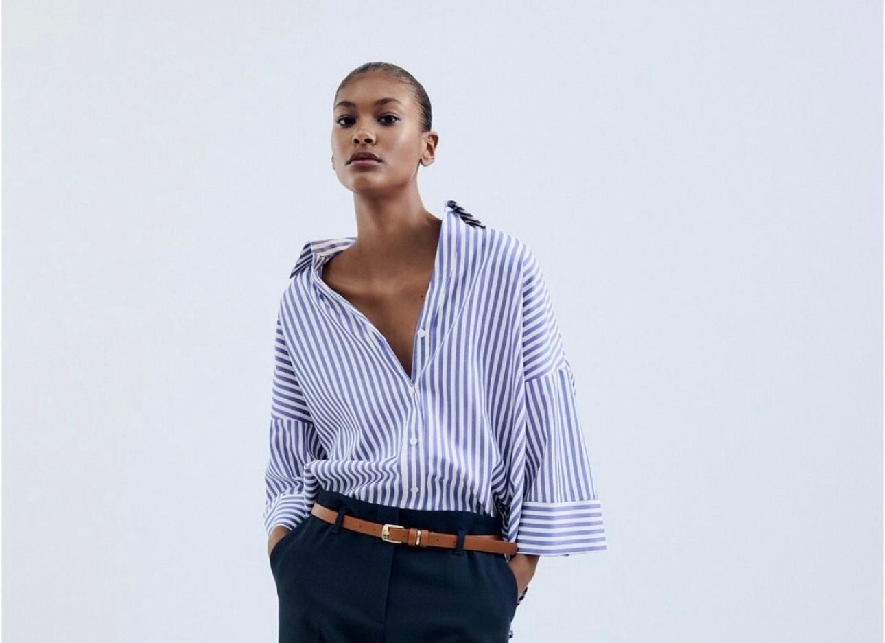 ELEGANTE CAMISA BLANCA Y AZUL A RAYAS OVERSIZED Foto 7314603-1.jpg