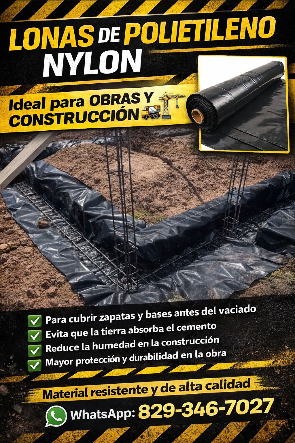 Lonas de Polietileno nylon plástico para obras construcción para cubri Foto 7314617-2.jpg