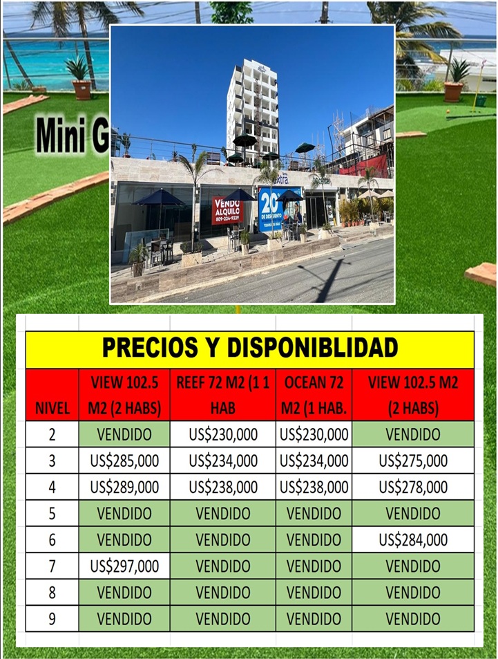 PROYECTO EXCLUSIVO DE APTOS EN BOCA CHICA TODOS CON VISTA AL MAR a 50  Foto 7315518-8.jpg