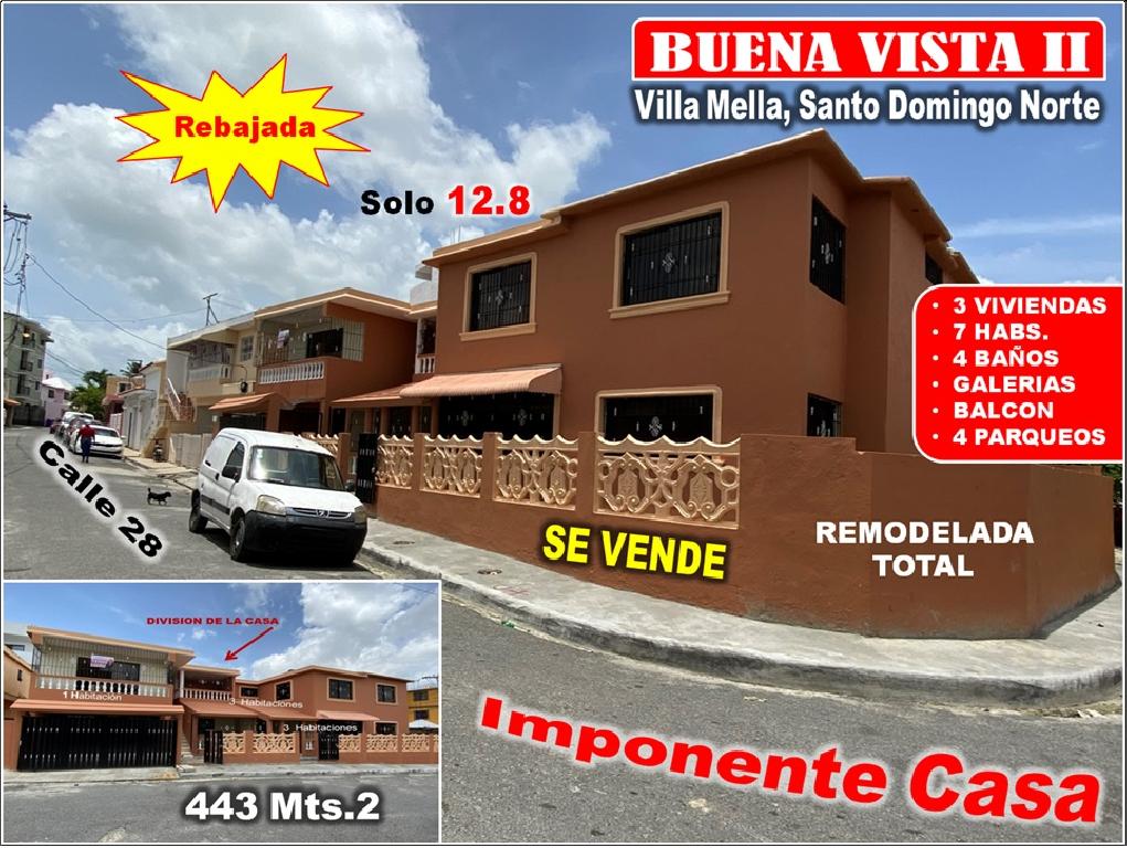 Vendo Casa REMODELADA TOTAL en Buena vista II 7 HABS. 443 Mts.2 REBAJA Foto 7315666-1.jpg