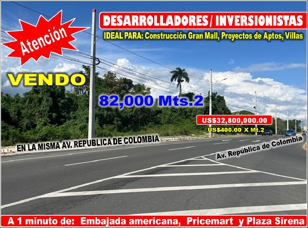 VEND0 82000 MTS.2 DE TERRENO EN LA MISMA REPUBLICA DE COLOMBIA A PASOS Foto 7315668-1.jpg
