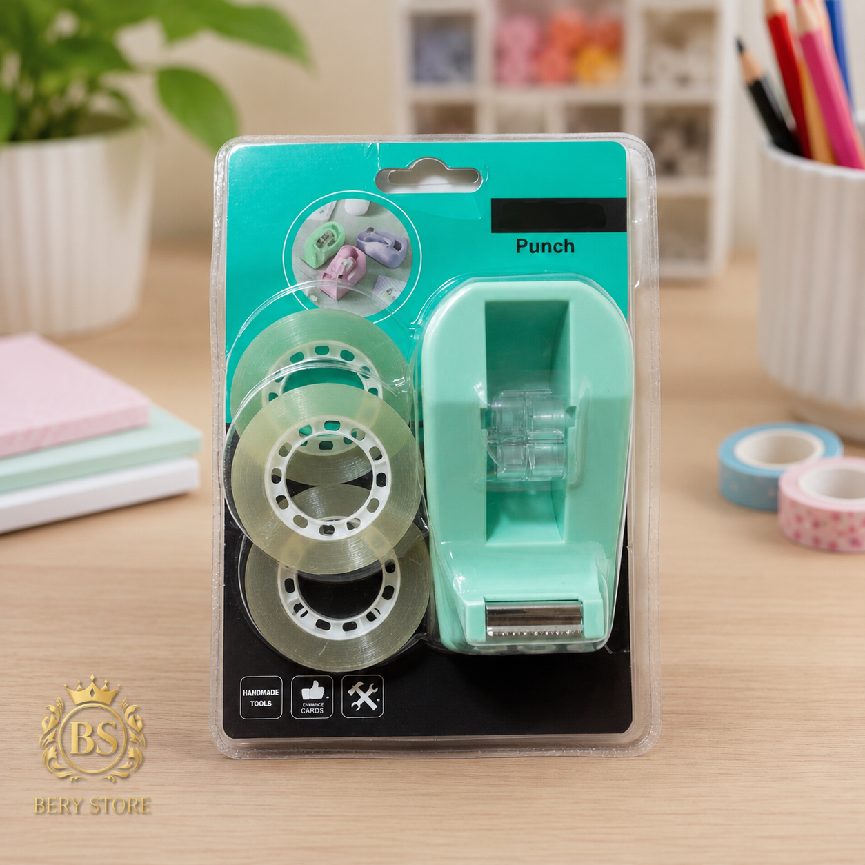 Dispensador de Cinta Adhesiva Portátil para Manualidades y Oficina con Foto 7315749-3.jpg