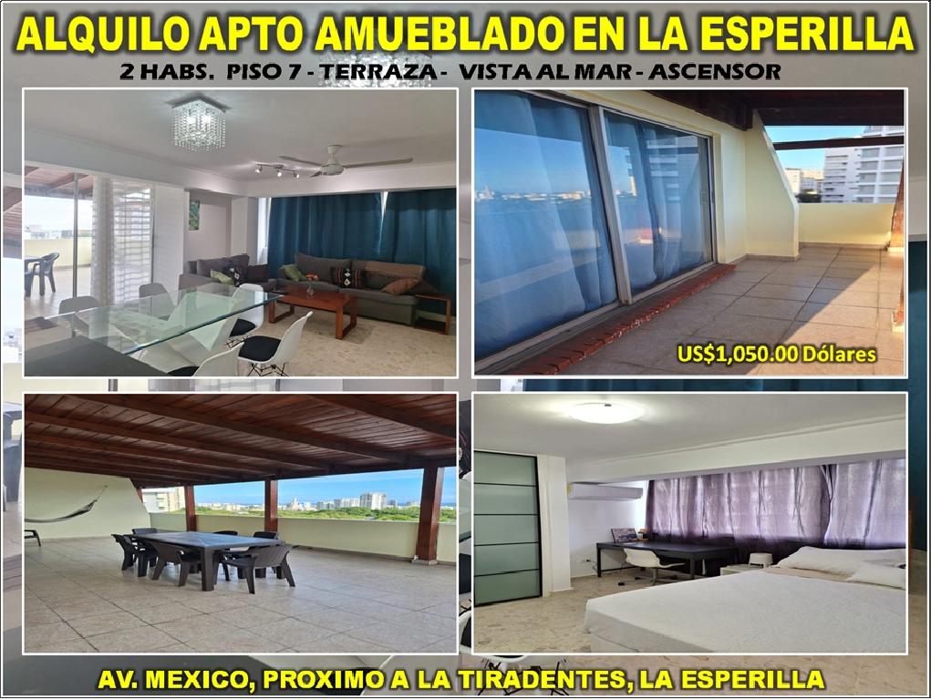 ALQUILO APTO DE 2 HABS. AMUEBLADO EN LA ESPERILLA CON VISTA AL MAR Y A Foto 7315814-1.jpg