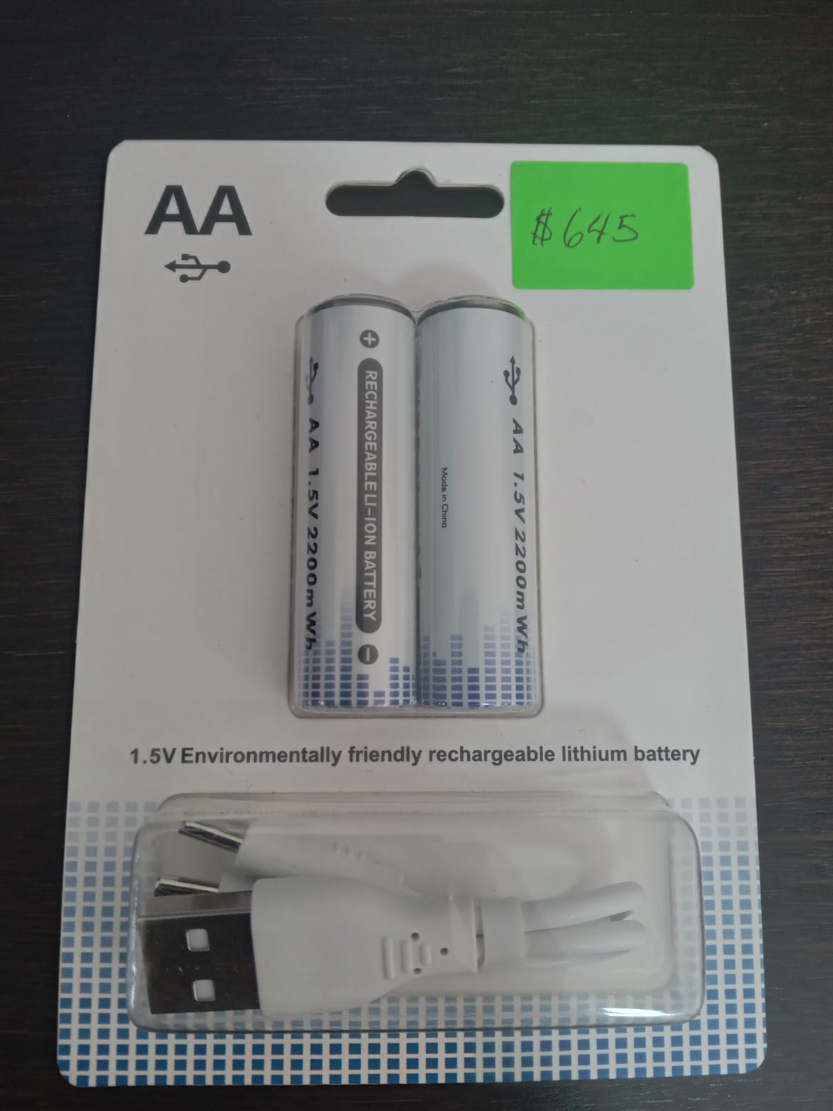 Baterías Recargables de Litio AA con Carga Directa Foto 7315932-1.jpg
