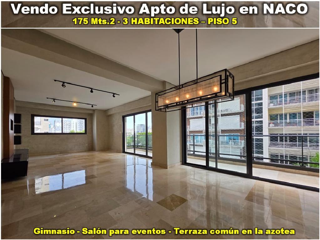 Vendo Exclusivo Apto de Lujo en NACO 3 HABS. 175 Mts.2 piso 5 Foto 7316003-1.jpg