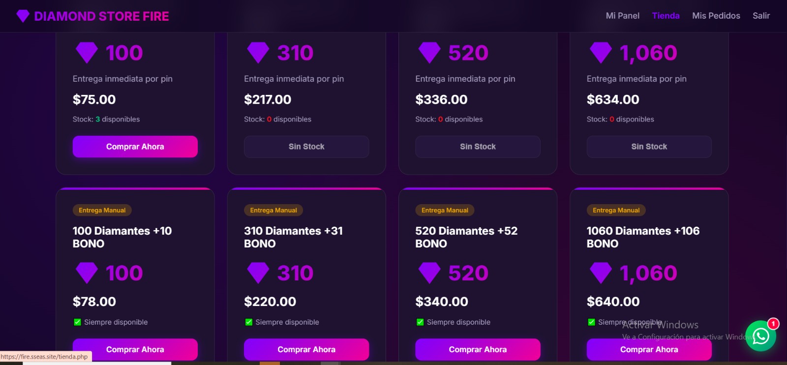 DESEAS VENDER DIAMANTES FREEFIRE Y CUENTAS STREAMING USA MI WEB Y RECI Foto 7316052-1.jpg