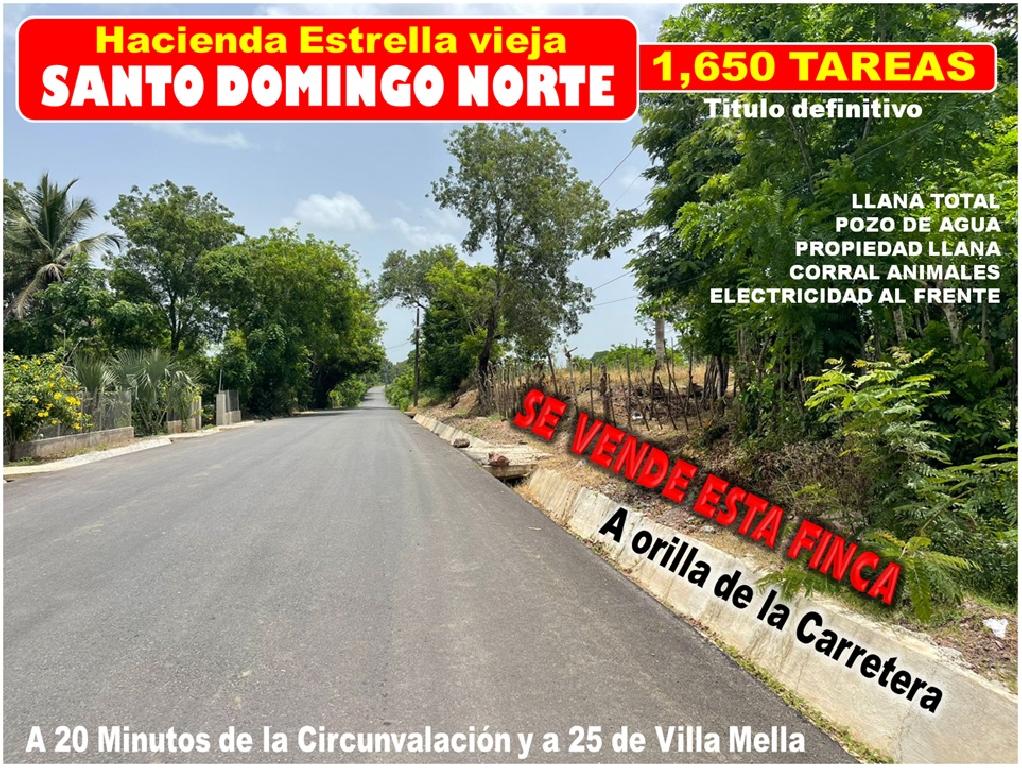 Vendo Finca de 1650 tareas en Santo Domingo Norte a la Orilla del ASFA Foto 7316181-1.jpg